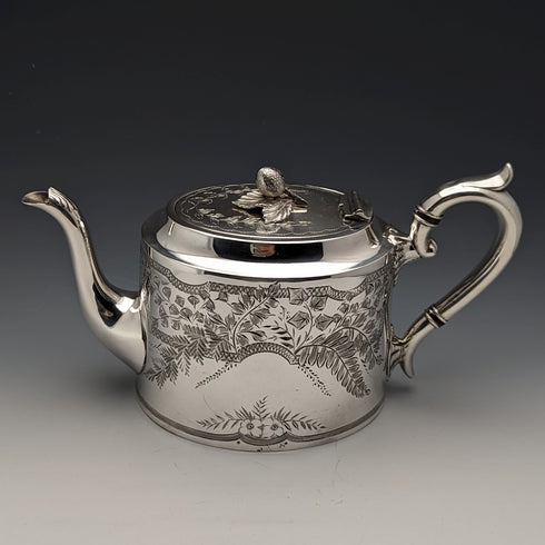 約 1900 年英國古董鍍銀茶壺 James Deakin & Sons